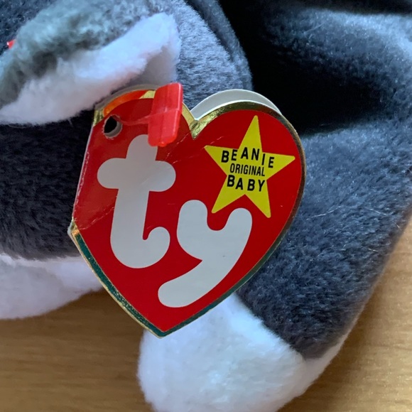 1996 TY Beanie Baby Original Nanook the Husky Dog Retired Plush - Picture 6 of 9